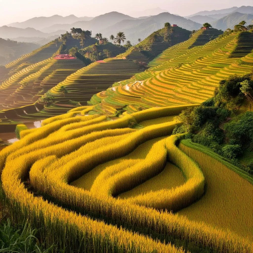 Mu Cang Chai Golden Rice Terraces